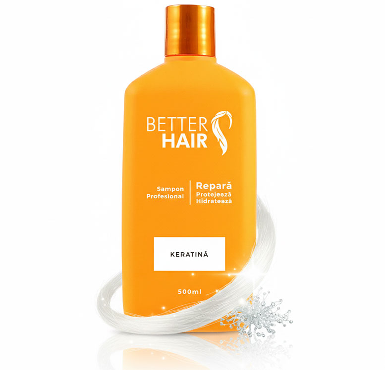 Șampon Profesional BetterHair cu Keratină